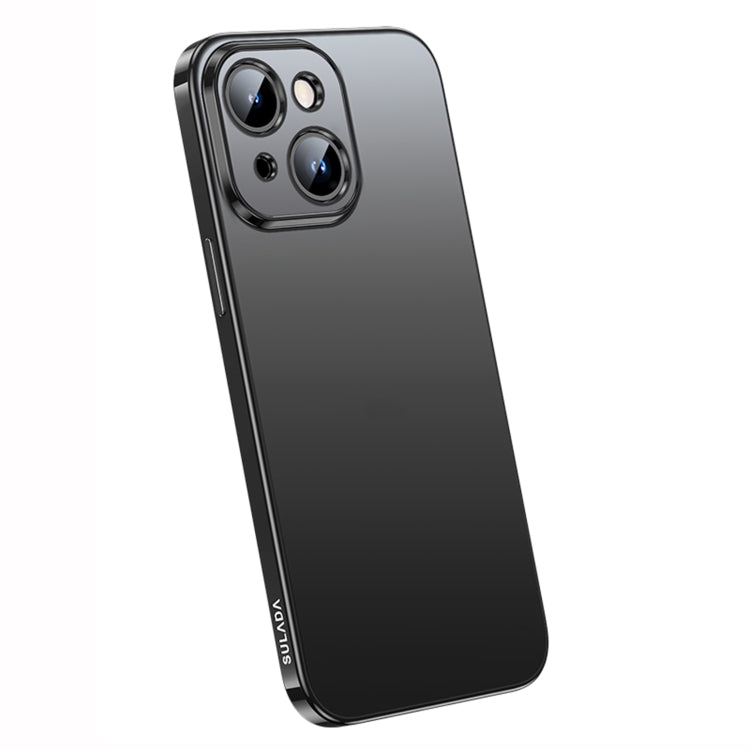 For iPhone 14 SULADA Electroplating Frosted All-inclusive TPU Phone Case(Black) - iPhone 14 Cases by SULADA | Online Shopping South Africa | PMC TechLife