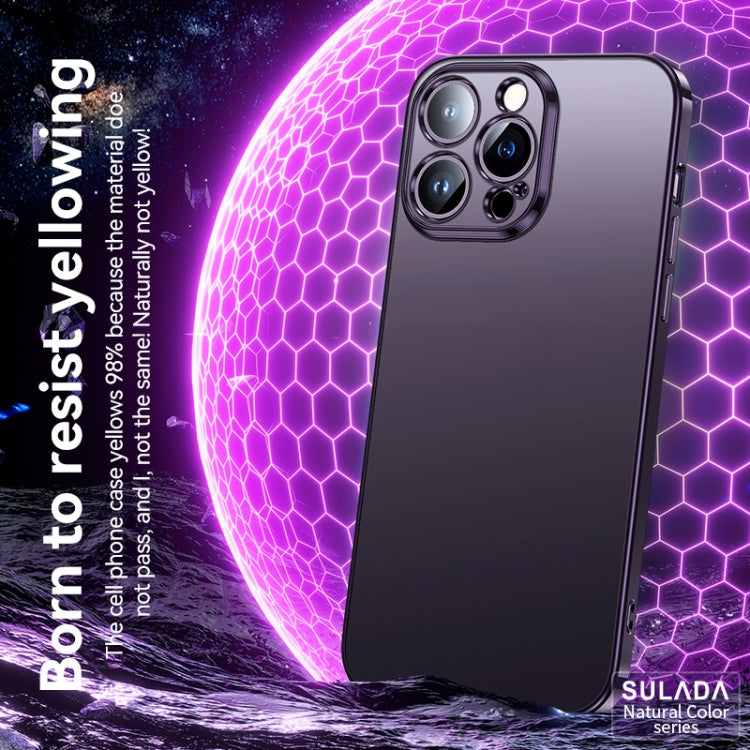 For iPhone 14 Pro SULADA Electroplating Frosted All-inclusive TPU Phone Case(Silver) - iPhone 14 Pro Cases by SULADA | Online Shopping South Africa | PMC TechLife
