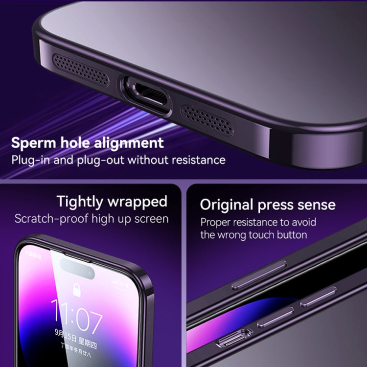 For iPhone 14 Pro SULADA Electroplating Frosted All-inclusive TPU Phone Case(Silver) - iPhone 14 Pro Cases by SULADA | Online Shopping South Africa | PMC TechLife