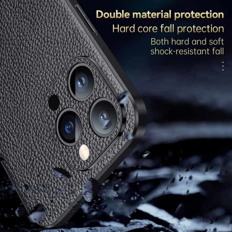 For iPhone 14 Pro SULADA Famous Artisan Series Litchi Leather PC + TPU Phone Case(Red) - iPhone 14 Pro Cases by SULADA | Online Shopping South Africa | PMC TechLife