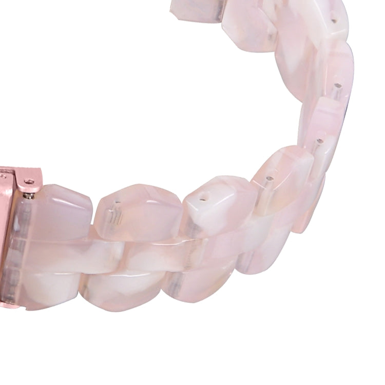 For Fitbit Versa 4 / Sense 2 Universal Rhombus Resin Watch Band(Pink Flower) - free shipping - PMC TechLife - Order now!