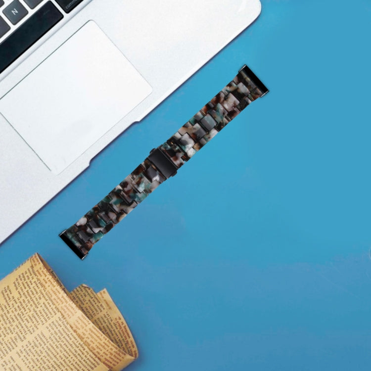 For Fitbit Versa 4 / Sense 2 Universal Resin Watch Band(Blue Flower) - free shipping - PMC TechLife - Order now!