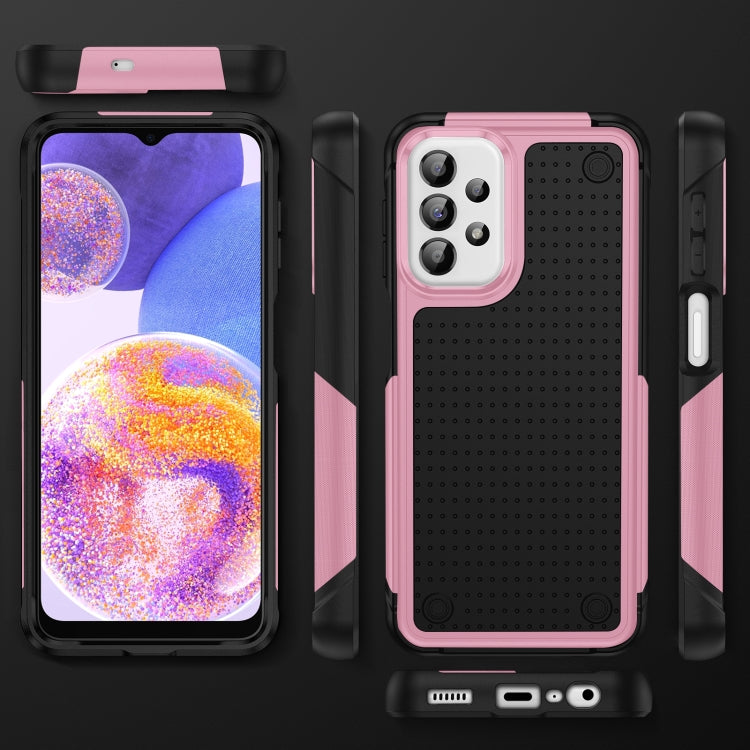 For Samsung Galaxy A23 PC + TPU Shockproof Protective Phone Case(Pink+Black) - free shipping - PMC TechLife - Order now!
