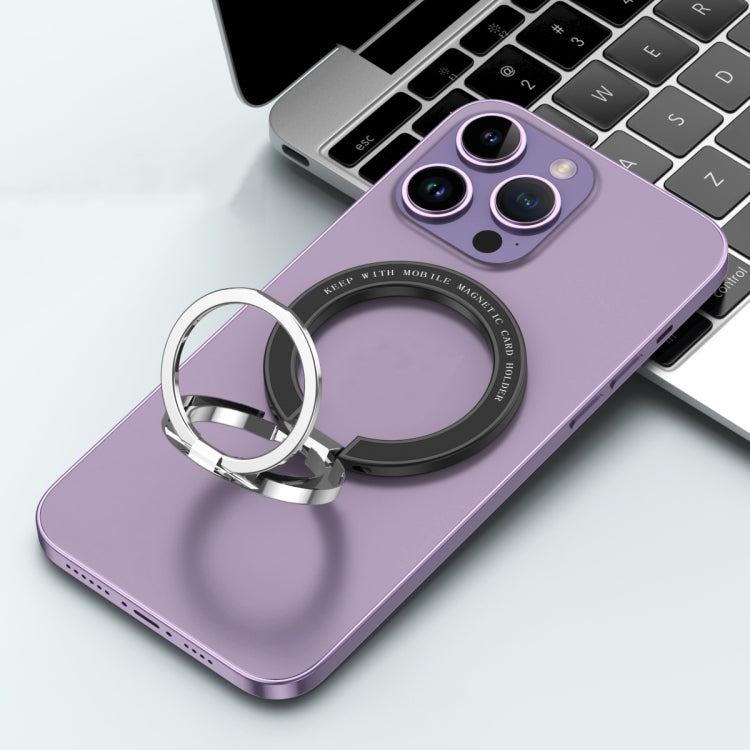 Car Magnetic Dual Axis Ring Phone Holder(Bright Black) - Ring Holder by PMC TechLife | Online Shopping South Africa | PMC TechLife