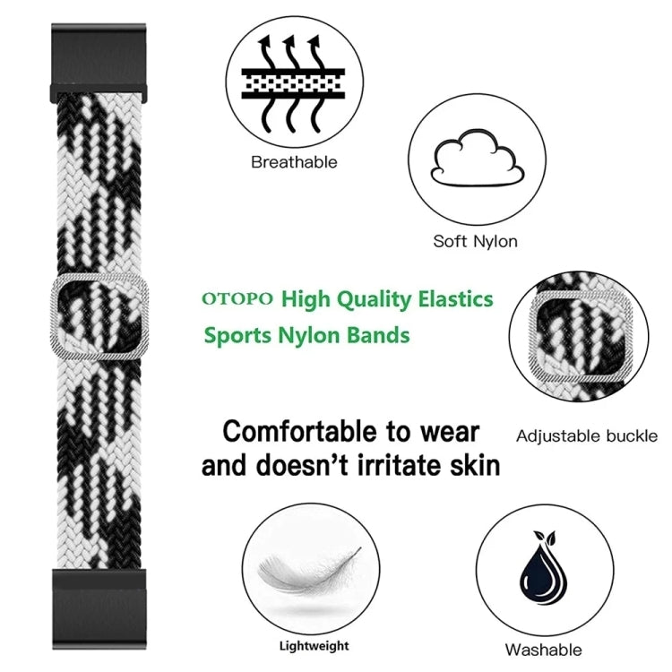 Compatible with Garmin Fenix 7X Adjustable Nylon Braided Elasticity Watch Band(Red) - free shipping - PMC TechLife - Order now!