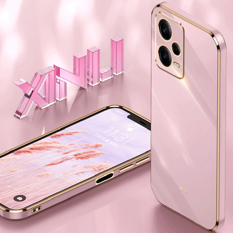 For Xiaomi Redmi Note 12 Pro+ China XINLI Straight Edge 6D Electroplate TPU Phone Case(Black) - free shipping - PMC TechLife - Order now!