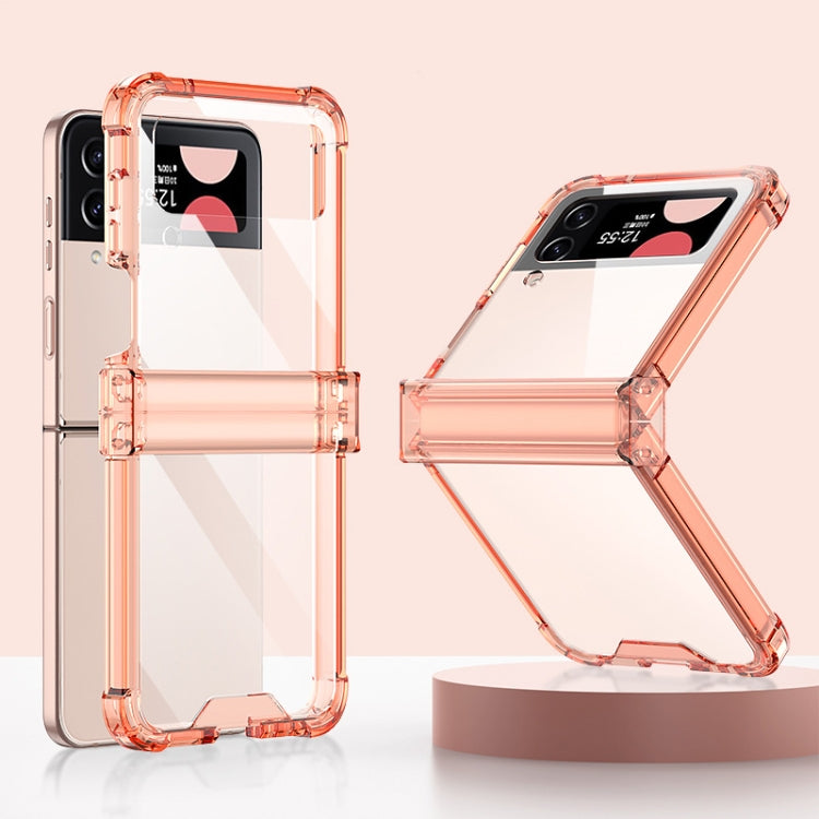 For Samsung Galaxy Z Flip4 GKK Airbag Hinge Shockproof Phone Case(Orange) - Galaxy Z Flip4 5G Cases by GKK | Online Shopping South Africa | PMC TechLife