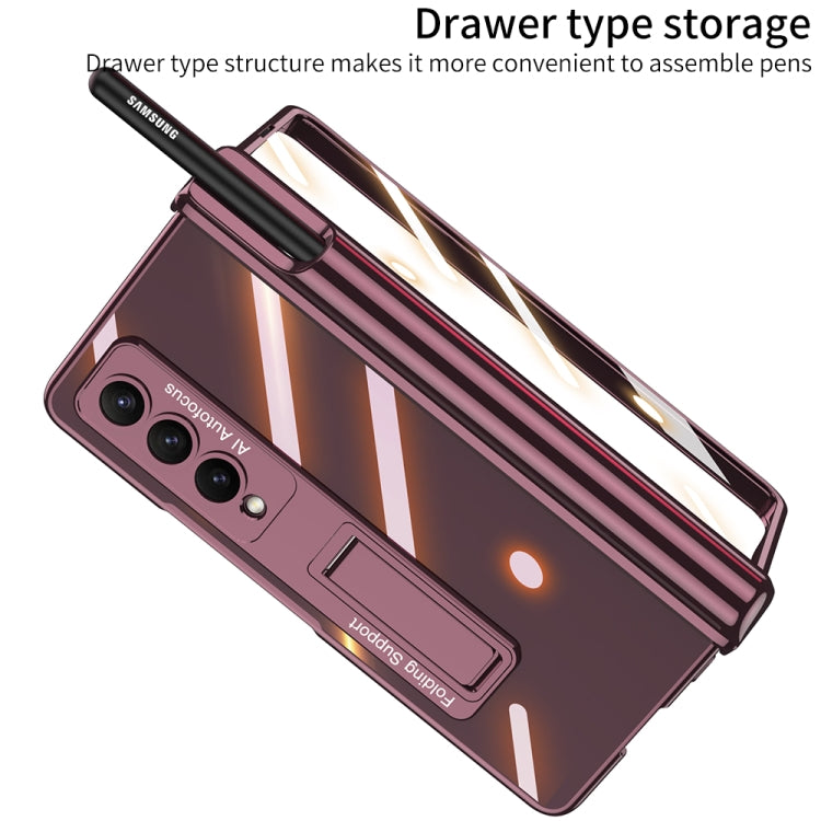 For Samsung Galaxy Z Fold4 GKK Magnetic Fold Hinge Shockproof Phone Case with Pen Slots(Black) - Galaxy Z Fold4 5G Cases by GKK | Online Shopping South Africa | PMC TechLife | Buy Now Pay Later Mobicred
