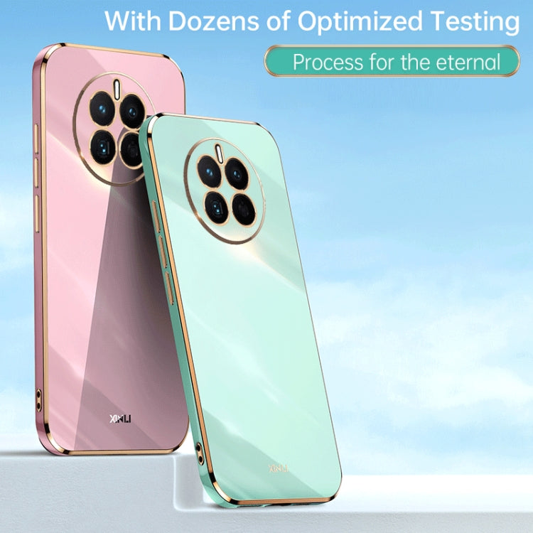 For Huawei nova 9 SE XINLI Straight Edge 6D Electroplate TPU Phone Case(Cherry Purple) - Huawei Cases by XINLI | Online Shopping South Africa | PMC TechLife | Buy Now Pay Later Mobicred
