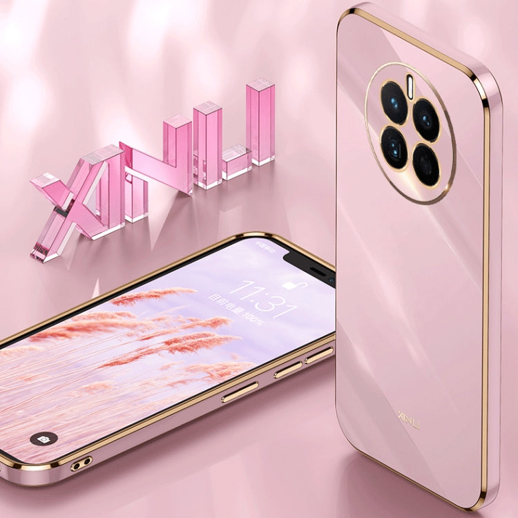 For Huawei nova 9 SE XINLI Straight Edge 6D Electroplate TPU Phone Case(Cherry Purple) - Huawei Cases by XINLI | Online Shopping South Africa | PMC TechLife | Buy Now Pay Later Mobicred