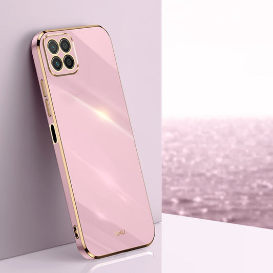 For Honor X8 5G XINLI Straight 6D Plating Gold Edge TPU Shockproof Case(Cherry Purple) - Honor Cases by PMC Jewellery | Online Shopping South Africa | PMC Jewellery