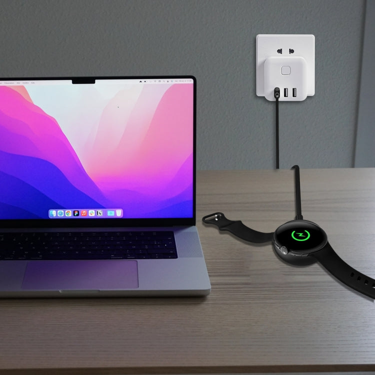 For Google Pixel Watch USB Port Smart Watch Magnetic Charging Cable, Length: 1m(Black) - Other by PMC TechLife | Online Shopping South Africa | PMC TechLife | Buy Now Pay Later Mobicred