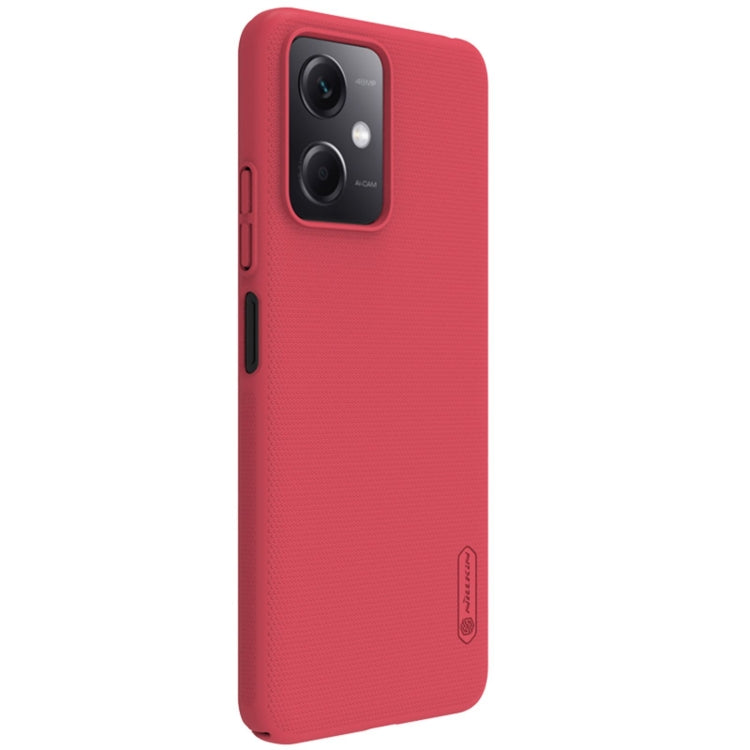 For Xiaomi Redmi Note 12 China NILLKIN Frosted PC Phone Case(Red) - Note 12 Cases by NILLKIN | Online Shopping South Africa | PMC Jewellery
