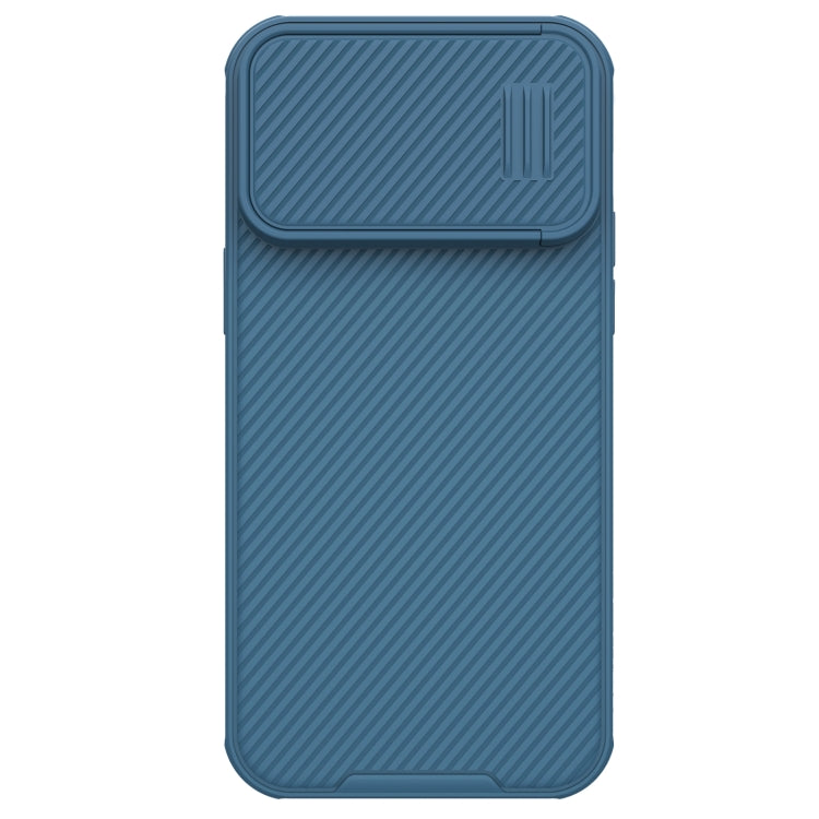 For iPhone 14 Pro Max NILLKIN CamShield S PC Phone Case(Blue) - iPhone 14 Pro Max Cases by NILLKIN | Online Shopping South Africa | PMC Jewellery | Buy Now Pay Later Mobicred