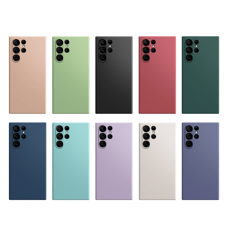 For Samsung Galaxy S23 Ultra 5G Imitation Liquid Silicone Phone Case(Apricot) - free shipping - PMC TechLife - Order now!