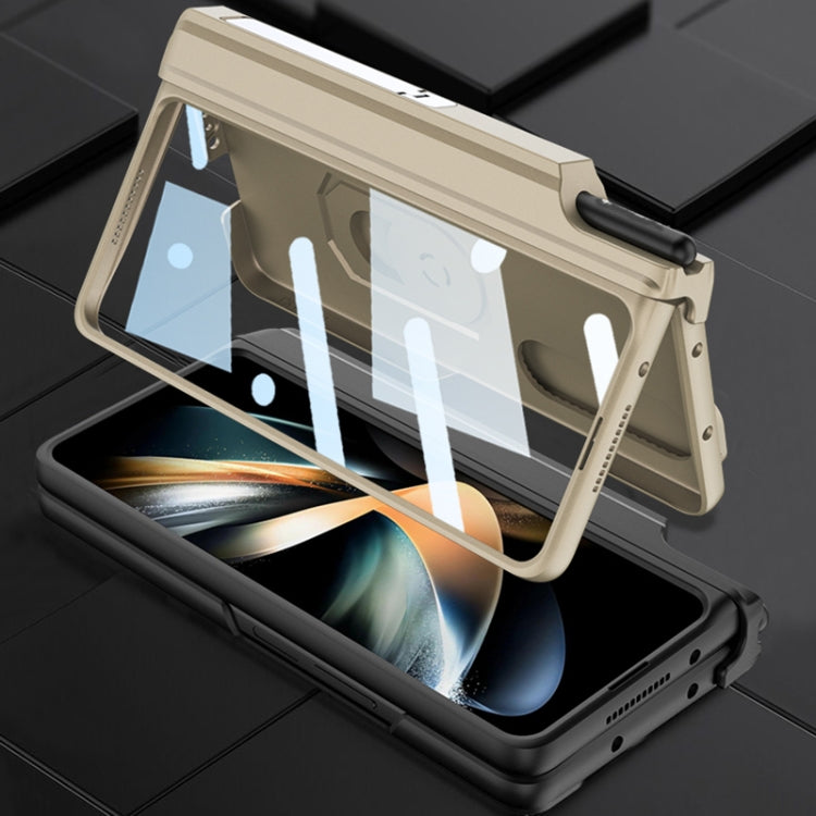 For Samsung Galaxy Z Fold4 GKK Integrated Magnetic Folding Phone Case with Pen Case(Green) - free shipping - PMC TechLife - Order now!