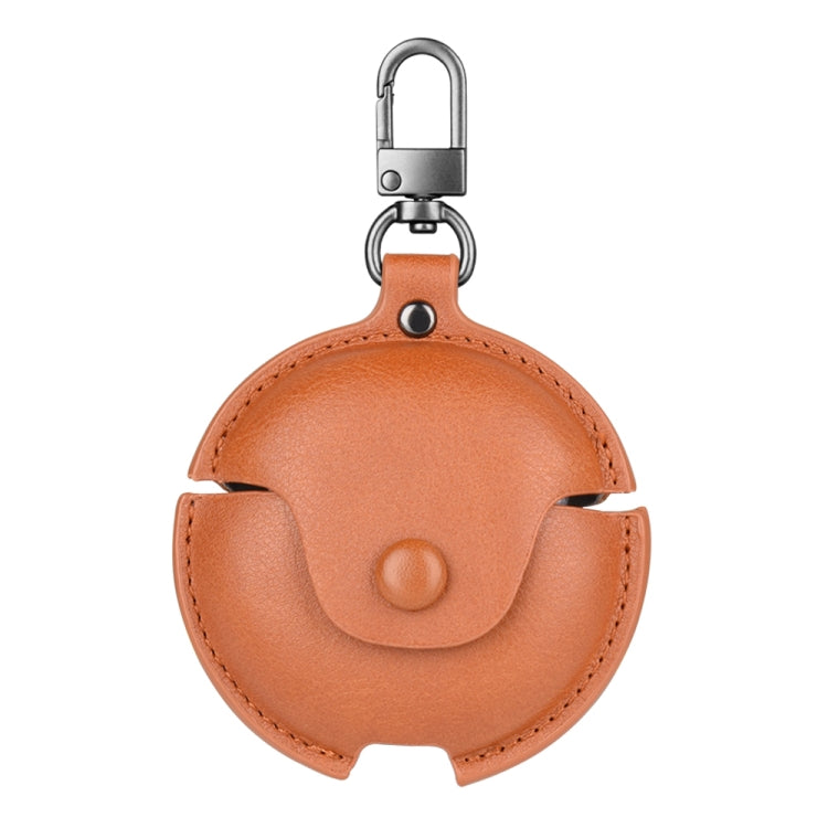 For Huawei FreeBuds 4i / 5i Business Leather Earphone Protective Case with Hook(Light Brown) - free shipping - PMC TechLife - Order now!