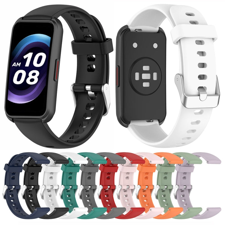 For Keep Band B5 / B4 / B4 Lite 16mm Glossy Surface Silicone Watch Band(Pine Green) - Watch Bands by PMC TechLife | Online Shopping South Africa | PMC TechLife | Buy Now Pay Later Mobicred