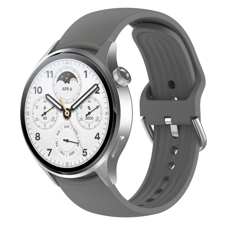 For Xiaomi Watch S2 22mm Solid Color Silicone Watch Band(Grey) - free shipping - PMC TechLife - Order now!