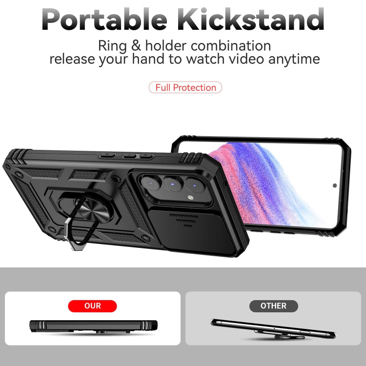 For Samsung Galaxy A54 5G Sliding Camshield Holder Phone Case(Black) - free shipping - PMC TechLife - Order now!