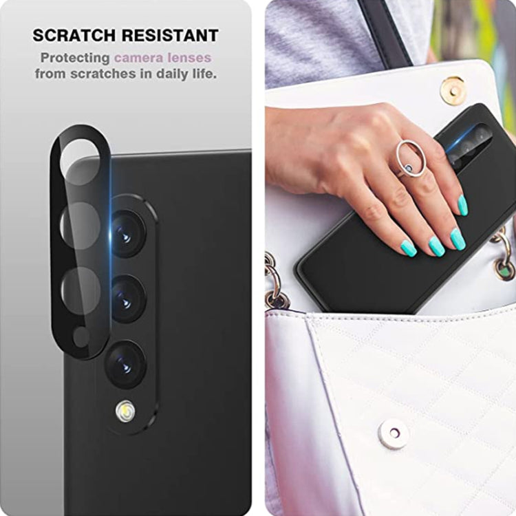 For Samsung Galaxy Z Fold3 5G Integrated Rear Camera Lens Tempered Glass Film(Black) - free shipping - PMC TechLife - Order now!