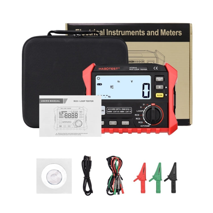 HABOTEST HT5910 Leakage Switch & Loop Resistance Tester - free shipping - PMC TechLife - Order now!