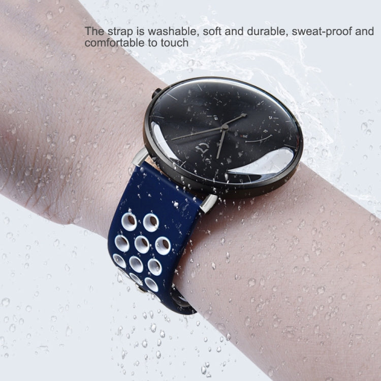 For Google Pixel Watch Two-color Reverse Buckle Silicone Watch Band(Green Blue) - free shipping - PMC TechLife - Order now!