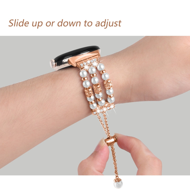 For Google Pixel Watch Pearl Half Bracelet Watch Band(Rose Gold) - free shipping - PMC TechLife - Order now!
