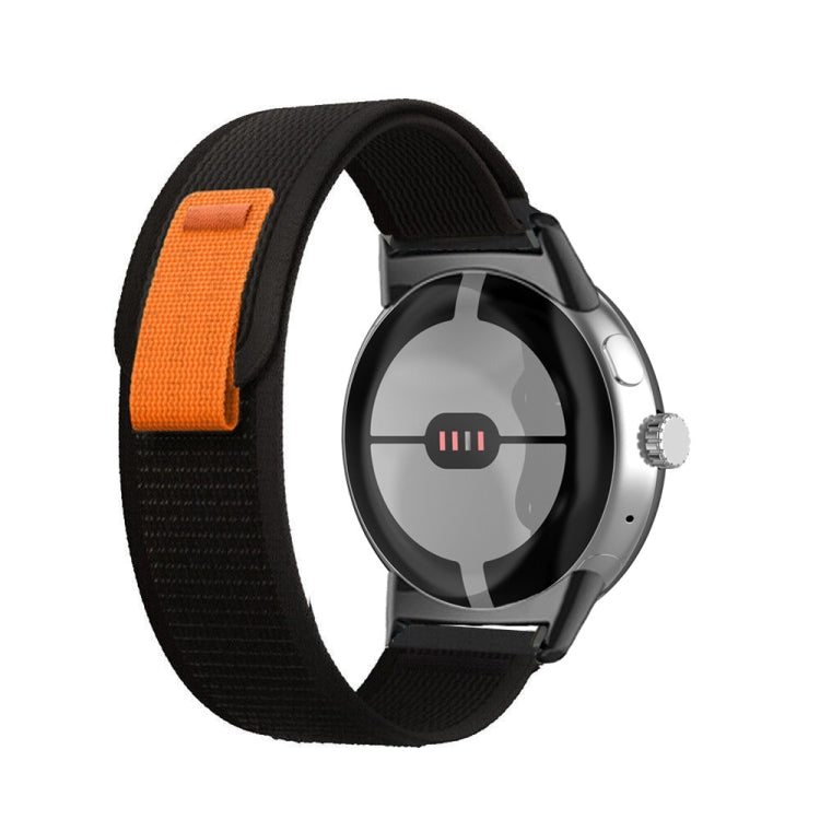 For Google Pixel Watch Loop Black Connector Nylon Watch Band(Black) - free shipping - PMC TechLife - Order now!