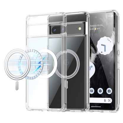 For Google Pixel 7 Transparent Frosted MagSafe Phone Case - Google Cases by PMC Jewellery | Online Shopping South Africa | PMC Jewellery