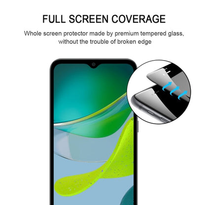 For Motorola Moto E13 Full Glue Full Cover Screen Protector Tempered Glass Film - Motorola Tempered Glass by PMC Jewellery | Online Shopping South Africa | PMC Jewellery