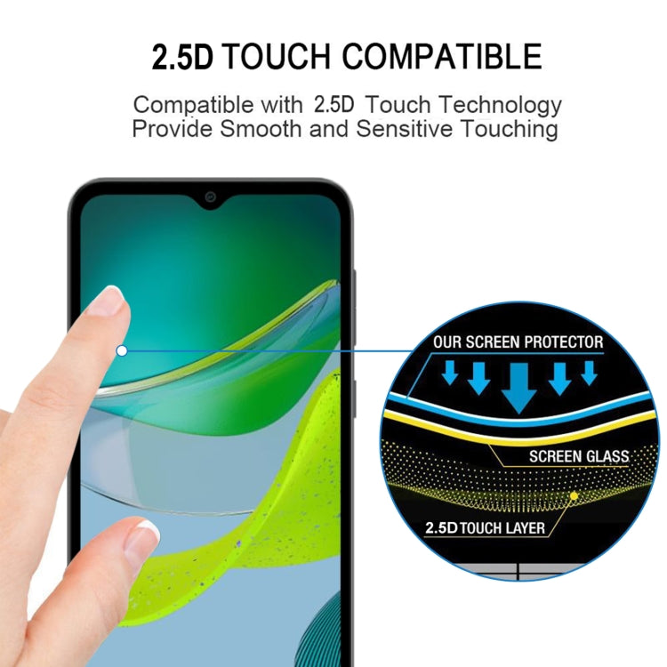 For Motorola Moto E13 25pcs Full Glue Full Screen Tempered Glass Film - Motorola Tempered Glass by PMC Jewellery | Online Shopping South Africa | PMC Jewellery