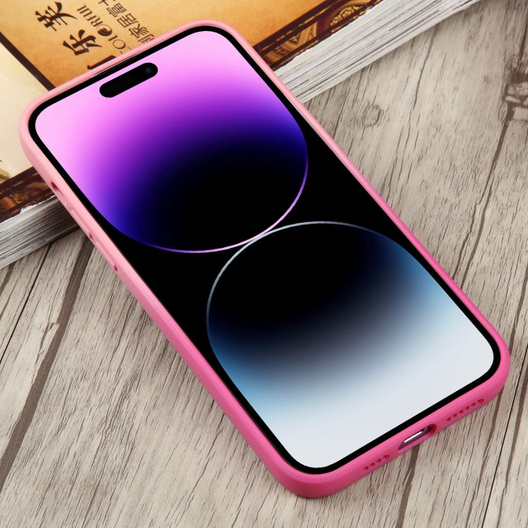 For iPhone 14 Pro Liquid TPU Silicone Gradient MagSafe Phone Case(Pink Red) - free shipping - PMC TechLife - Order now!