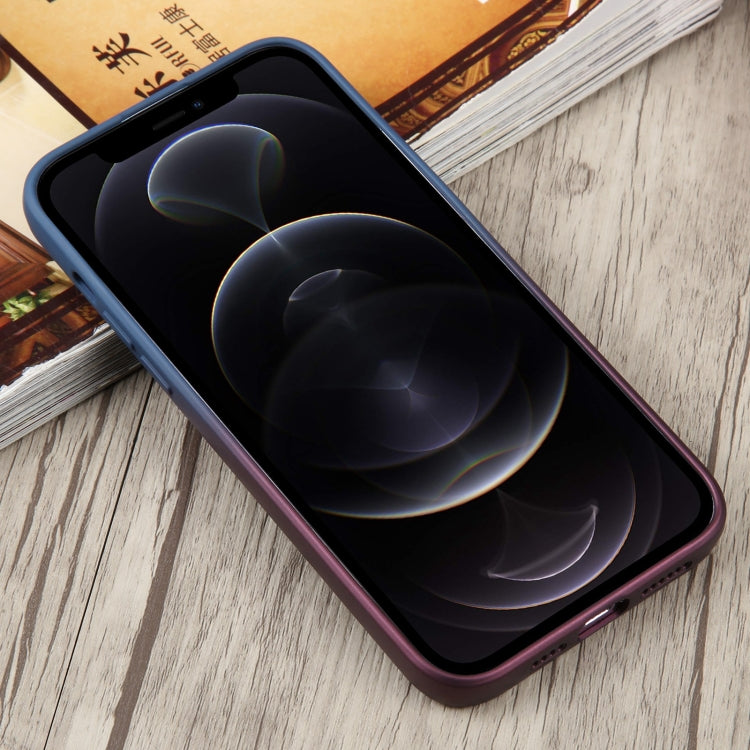 For iPhone 12 Pro Liquid TPU Silicone Gradient MagSafe Phone Case(Blue Purple) - free shipping - PMC TechLife - Order now!