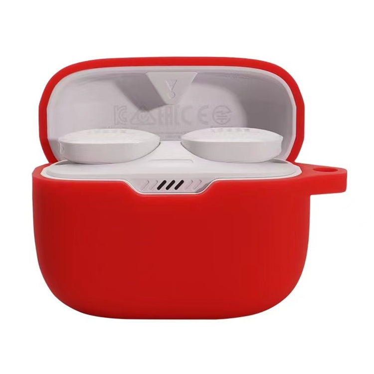 For JBL T230NC TWS Wireless Earphone Silicone Protective Case(Red) - JBL Earphone Case by PMC TechLife | Online Shopping South Africa | PMC TechLife | Buy Now Pay Later Mobicred