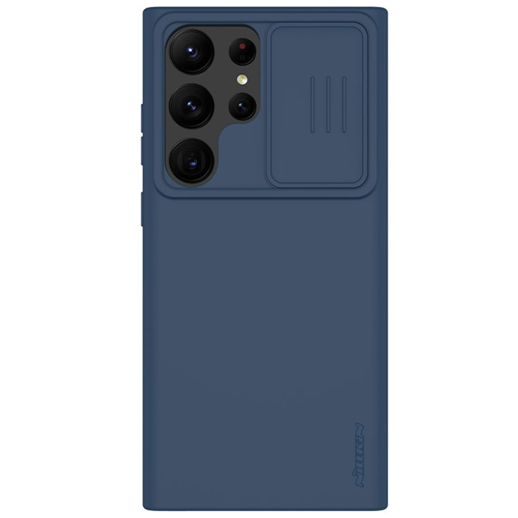 For Samsung Galaxy S23 Ultra 5G NILLKIN CamShield Liquid Silicone + PC Phone Case(Blue) - Galaxy S23 Ultra 5G Cases by NILLKIN | Online Shopping South Africa | PMC TechLife | Buy Now Pay Later Mobicred