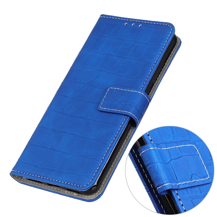 For OnePlus Nord CE 3 Lite Magnetic Crocodile Texture Leather Phone Case(Blue) - OnePlus Cases by PMC Jewellery | Online Shopping South Africa | PMC Jewellery