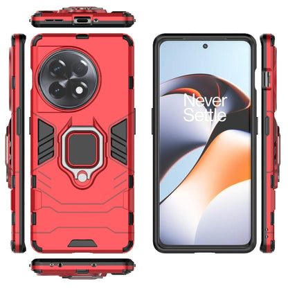 For OnePlus Ace 2 / 11R Magnetic Ring Holder PC + TPU Phone Case(Red) - OnePlus Cases by PMC Jewellery | Online Shopping South Africa | PMC Jewellery