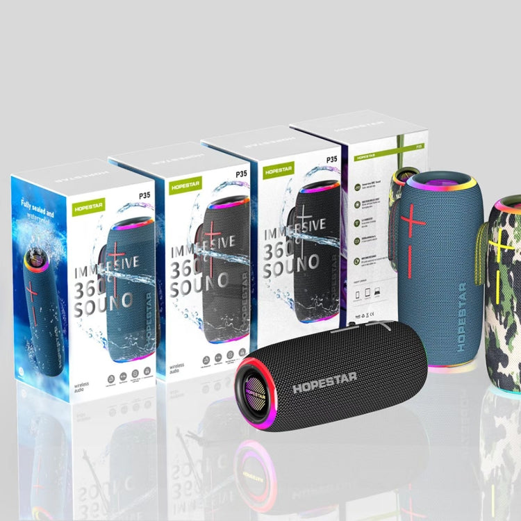 HOPESTAR P35 20W Outdoor IPX7 Waterproof TWS Wireless Bluetooth Speaker(Camouflage) - free shipping - PMC TechLife - Order now!