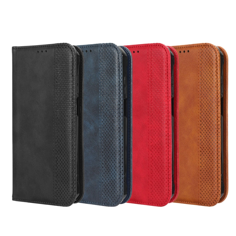 For TCL 405 / 406 T506D Magnetic Buckle Retro Texture Leather Phone Case(Brown) - free shipping - PMC TechLife - Order now!