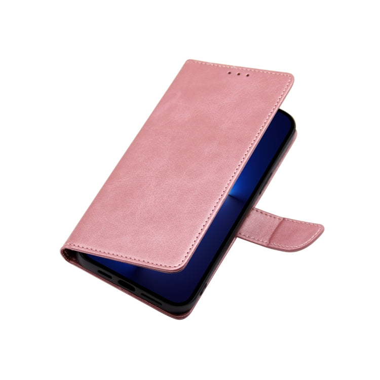 For Honor X9a 5G Calf Texture Buckle Flip Leather Phone Case(Rose Gold) - Honor Cases by PMC TechLife | Online Shopping South Africa | PMC TechLife