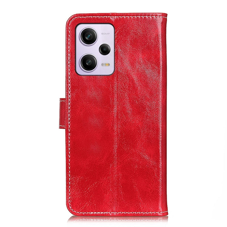 For Xiaomi Poco X5 Pro 5G / Redmi Note 12 Pro 5G Retro Crazy Horse Texture Flip Leather Phone Case(Red) - free shipping - PMC TechLife - Order now!