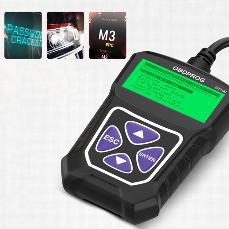 Obdprog MT100 OBD2 Scanner Car Engine Tester Car Diagnostic Tool - Code Readers & Scan Tools by PMC Jewellery | Online Shopping South Africa | PMC Jewellery