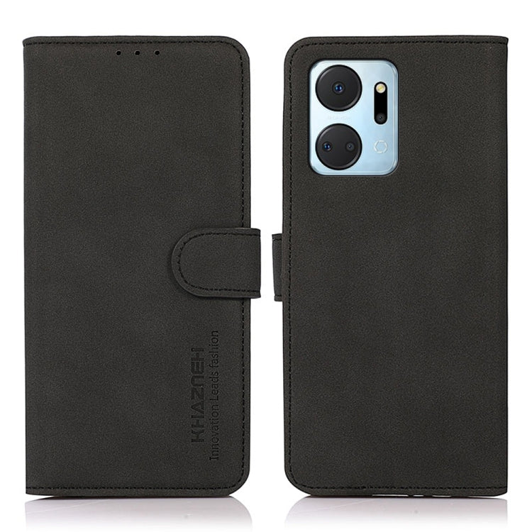 For Honor X7a 4G KHAZNEH Matte Texture Leather Phone Case(Black) - free shipping - PMC TechLife - Order now!