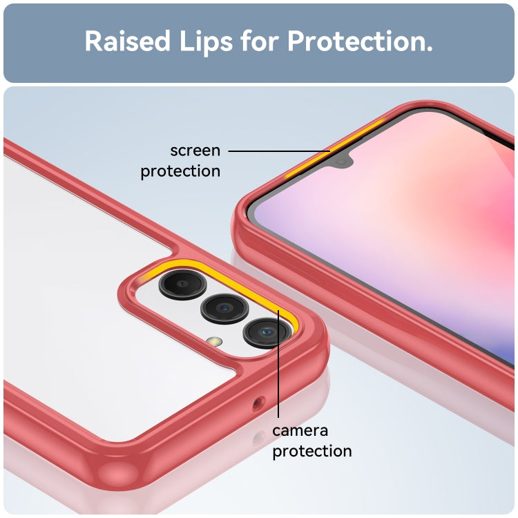 For Samsung Galaxy A24 4G Colorful Series Acrylic + TPU Phone Case(Red) - free shipping - PMC TechLife - Order now!