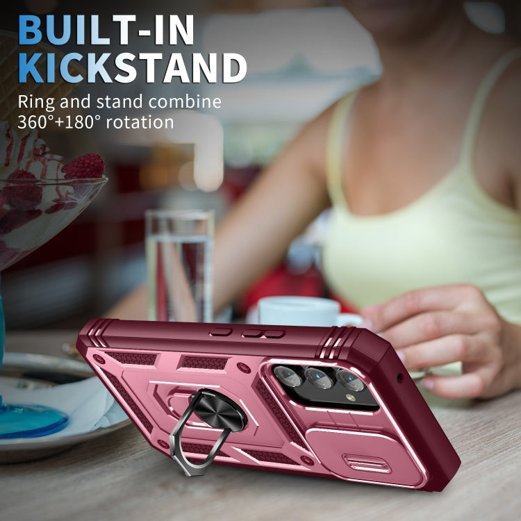 For Samsung Galaxy A54 5G Sliding Camshield TPU + PC Phone Case(Pink+Red) - free shipping - PMC TechLife - Order now!