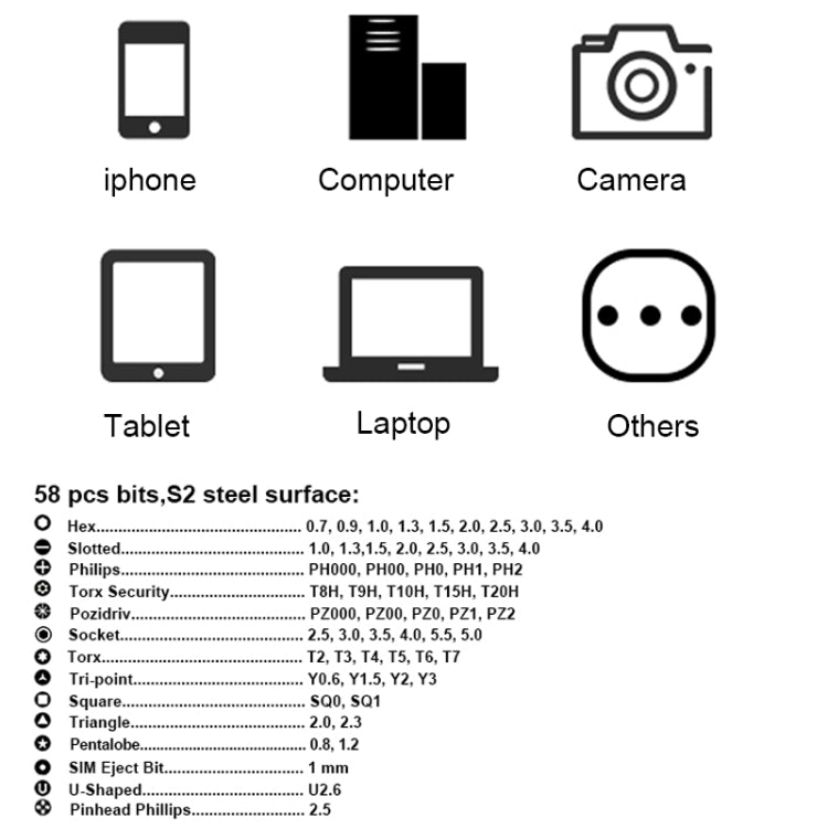 80 in 1 Portable Multifunctional Mini Screwdriver Set - Screwdriver Set by PMC TechLife | Online Shopping South Africa | PMC TechLife | Buy Now Pay Later Mobicred