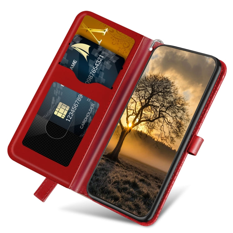 For Xiaomi Poco X5 Life Tree Embossing Pattern Leather Phone Case(Red) - free shipping - PMC TechLife - Order now!