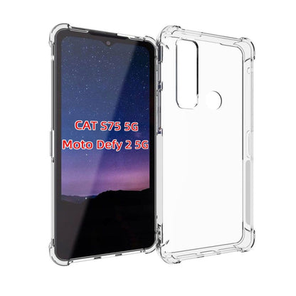 For CAT S75 5G / Motorola Defy 2 Shockproof Non-slip Thickening TPU Phone Case(Transparent) - Motorola Cases by PMC Jewellery | Online Shopping South Africa | PMC Jewellery