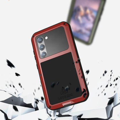 For Samsung Galaxy S23 5G LOVE MEI Metal Shockproof Life Waterproof Dustproof Phone Case(Black) - Galaxy S23 5G Cases by LOVE MEI | Online Shopping South Africa | PMC Jewellery | Buy Now Pay Later Mobicred